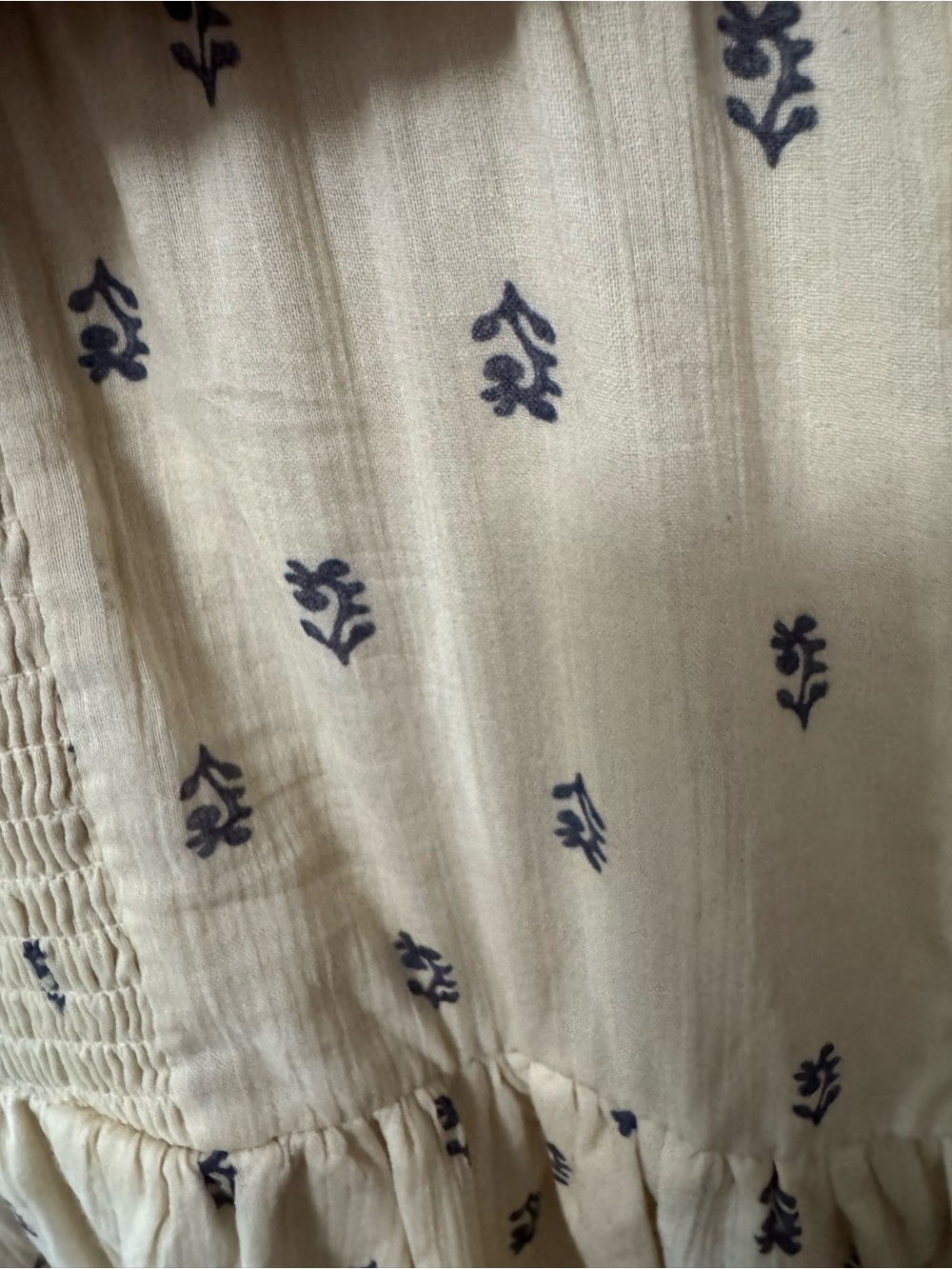torrid Cream Floral Tiered Maxi Dress 100% Cotton - Picture 12 of 12